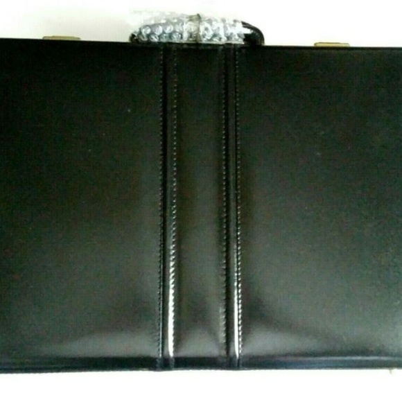 RARE Briefcase Black Leather Combination Brand New - Picture 3 of 8